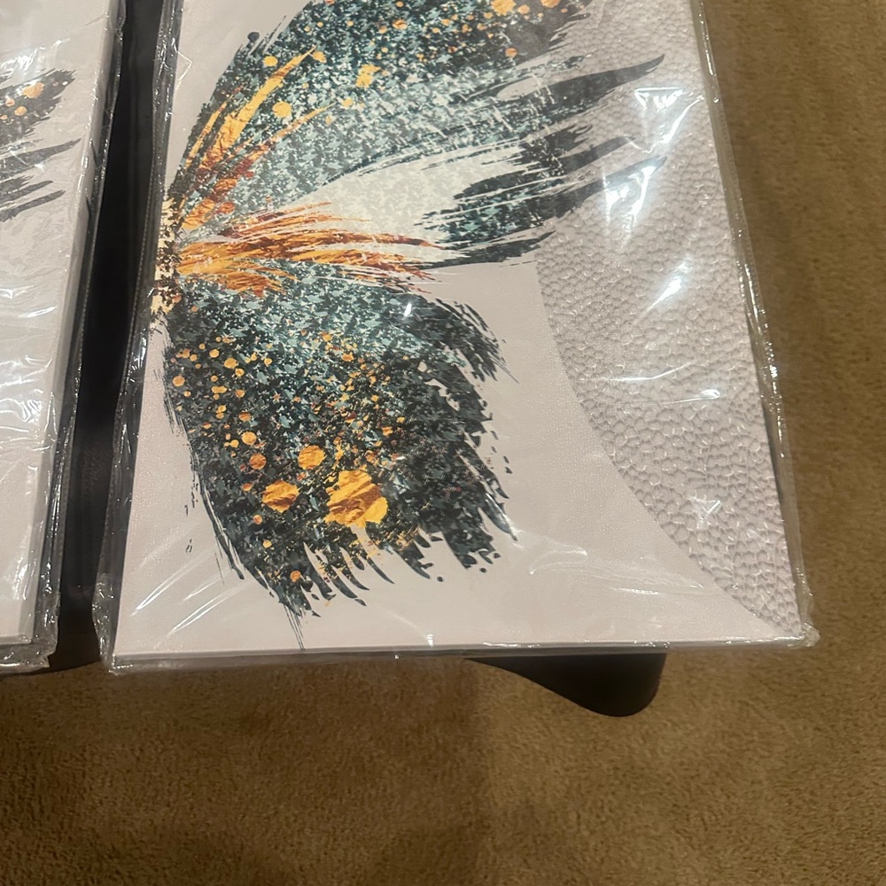 Abstract Butterfly Canvas Art